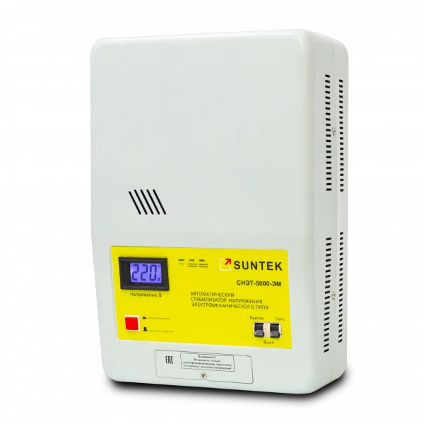 Стабилизатор напряжения SUNTEK 5000 ВА ЭМ